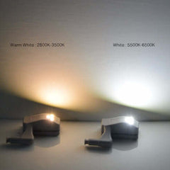 LED cabinet light mounted on cabinet hinge with automatic on/off