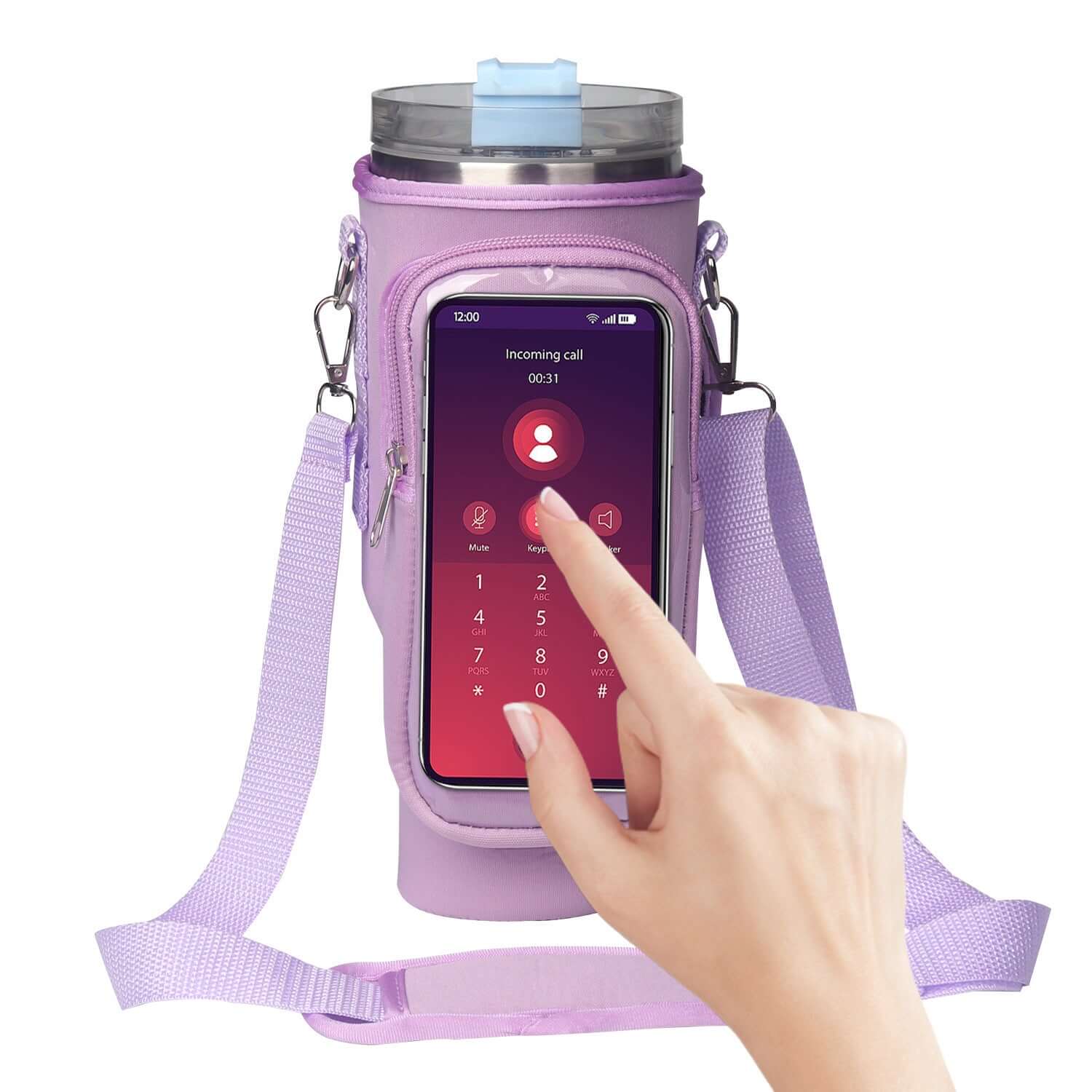 40oz Tumbler Sleeve with Phone Holder