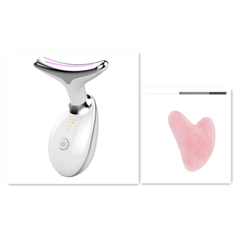 EMS Thermal Neck Lifting Massager with Microcurrent Technology and Gua Sha Tool for Skin Tightening and Wrinkle Removal