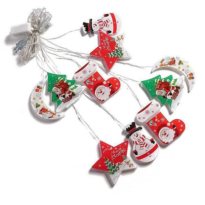 Painted Christmas Curtain Lights Layout Rubber-Covered