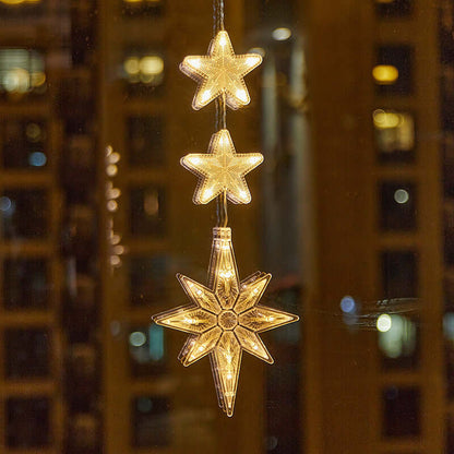 Christmas Atmosphere Layout Sucker Lamp Window Decoration