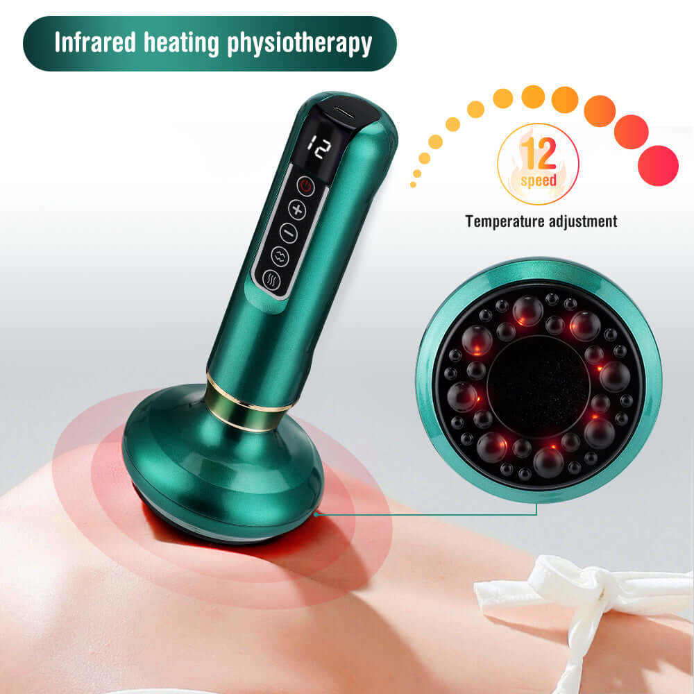 Electric Cupping Device with heating and massage functions