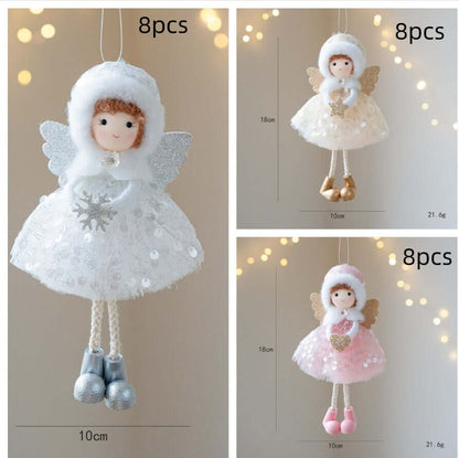 Christmas Winter Mesh Angel Big Eyes Girl Pendant