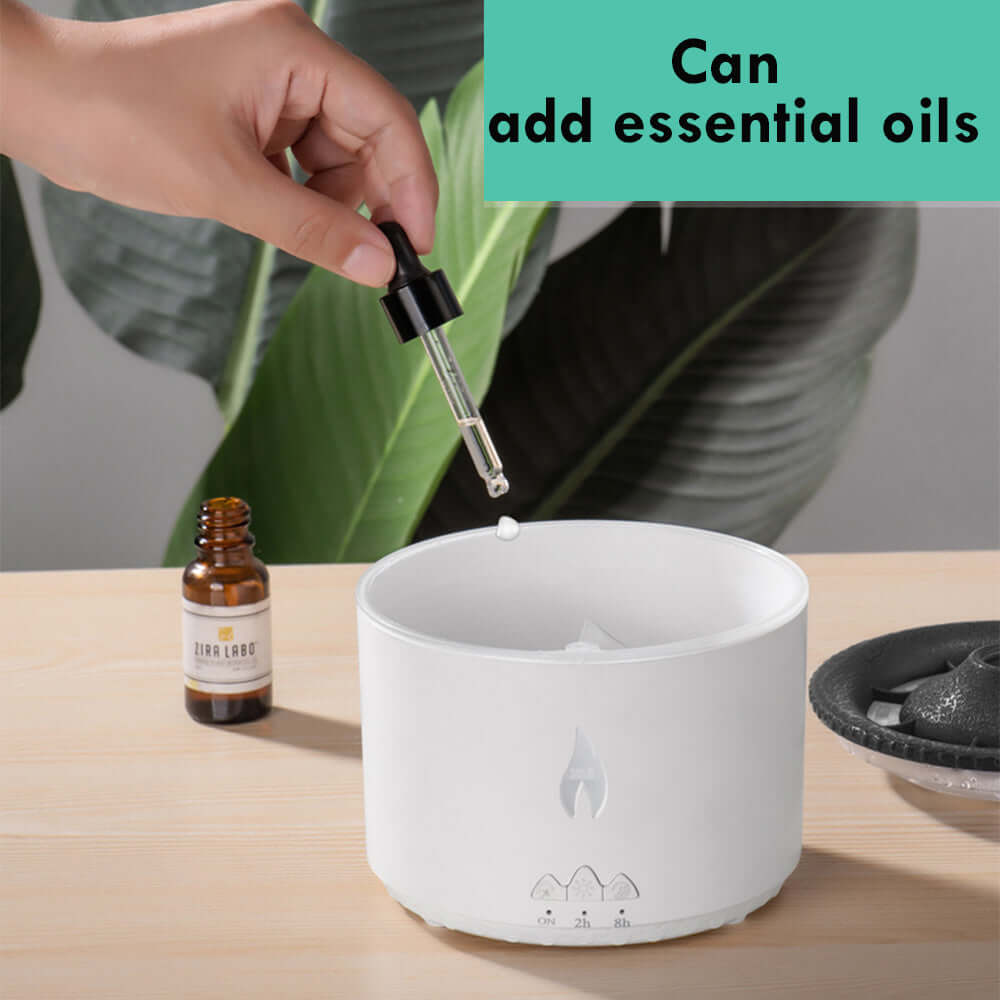 Volcano Flame Diffuser  Essential Oil Humidifier & LED