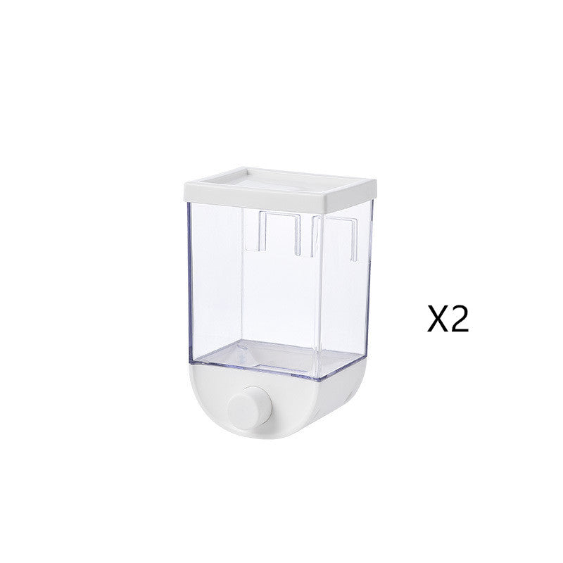 Kitchen Food Storage Press Container Cereal Dispenser Wall 