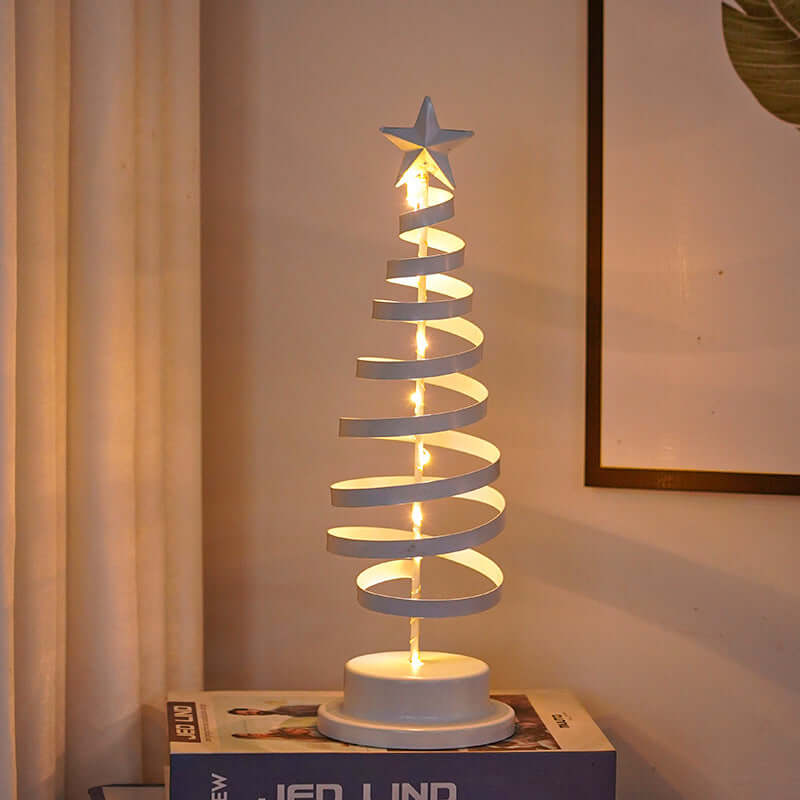 LED Christmas Tree Spiral Light Table Lamp
