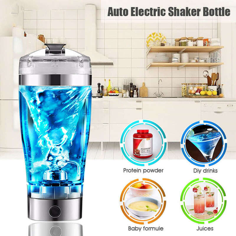 Electric Protein Shake USB Shake Bottle Milk Coffee Blender 