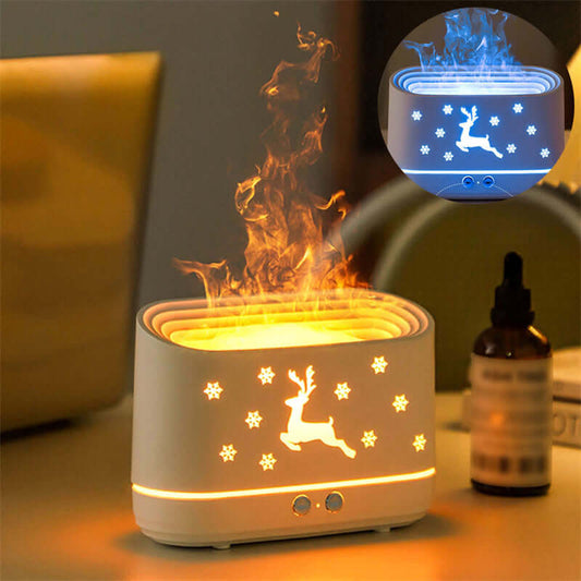 Elk Flame Humidifier LED Cool Mist Aroma Diffuser