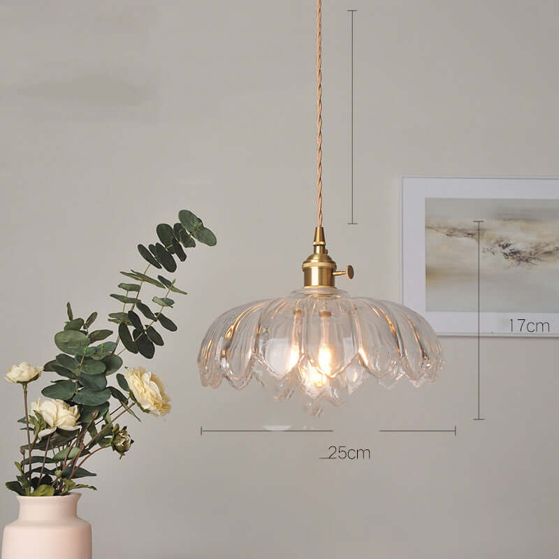 Cafe Brass Glass Chandelier Elegant Lighting Fixture