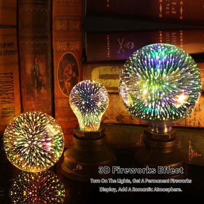 Christmas Lights Home Decorations 3D Fireworks Bulb 