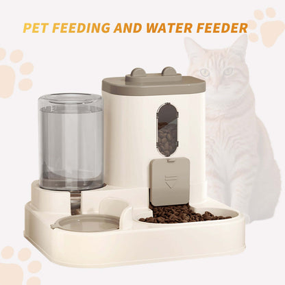 Automatic 2-in-1 Cat Food & Water Dispenser