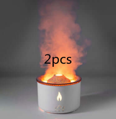 Volcano Flame Diffuser  Essential Oil Humidifier & LED