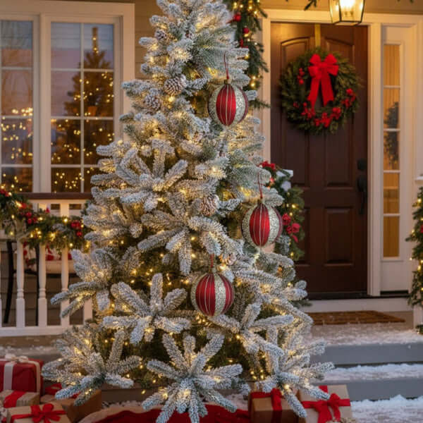 4PCS Set Glass Ball Ornaments christmas decorations for tree