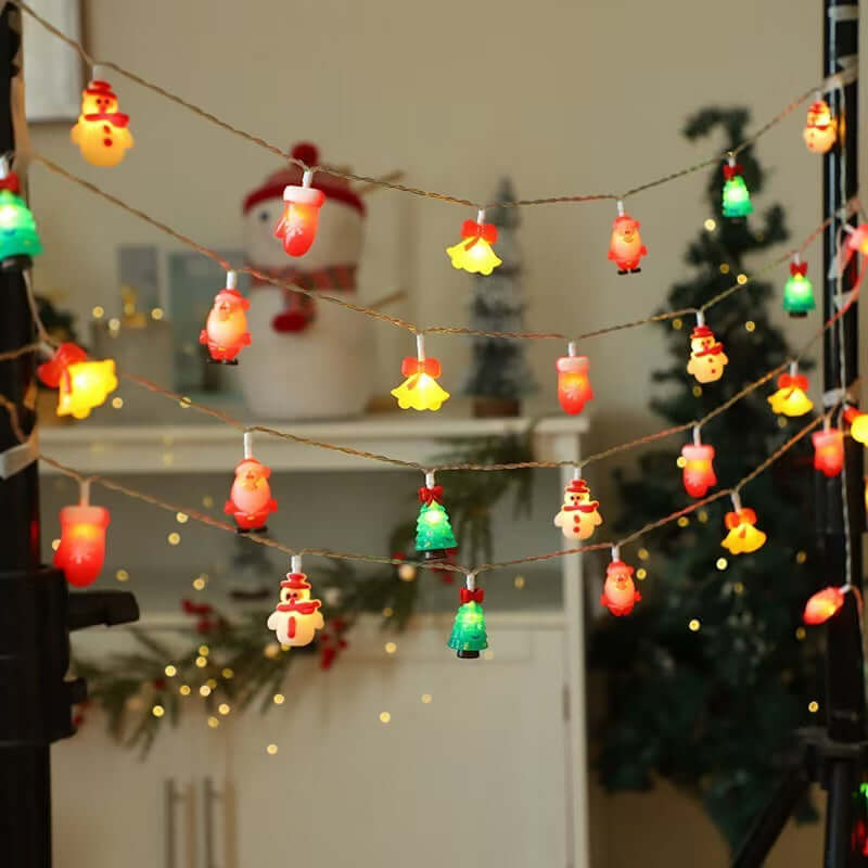 New LED Lighting Chain Christmas Tree Snowman Man Decoration