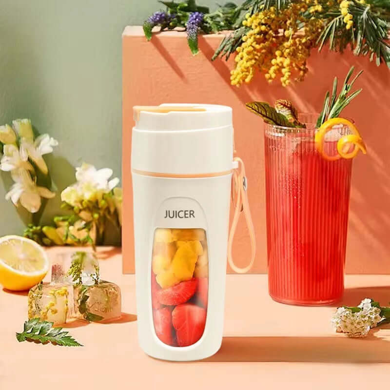 Portable Blender USB Rechargeable Juicer Cup for Outdoors
