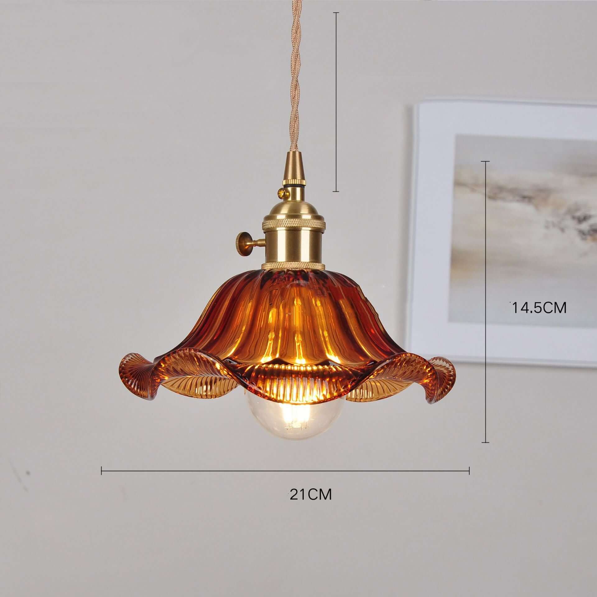 View details for Cafe Brass Glass Chandelier Cafe Brass Glass Chandelier
