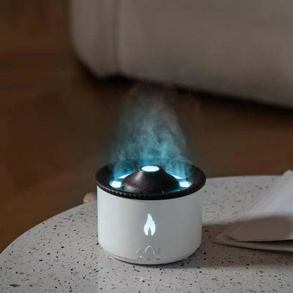 Volcano Flame Diffuser  Essential Oil Humidifier & LED