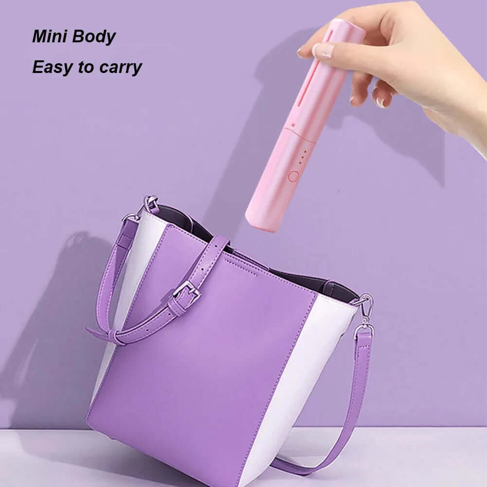 Professional Wireless Hair Straightener Curler Comb Heating