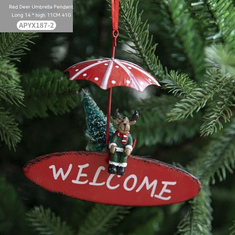 Christmas Hot Air Balloon Pendant Decorations Tree Hangings