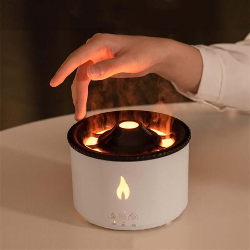Volcano Flame Diffuser  Essential Oil Humidifier & LED