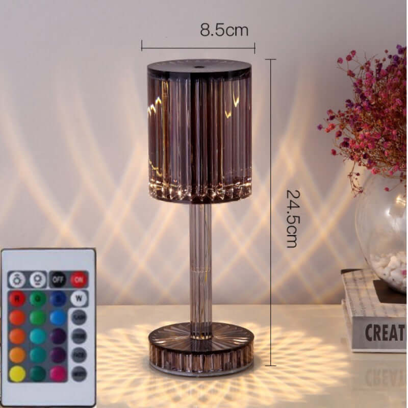 Crystal Table Lamp Romantic LED Warm Light for Home Decor