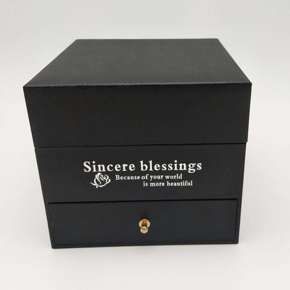 Christmas Video Hand-decorated Flowers Gift Box