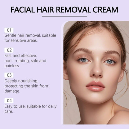 Hair Removal Cream with Plant Extracts for Soft Smooth Skin