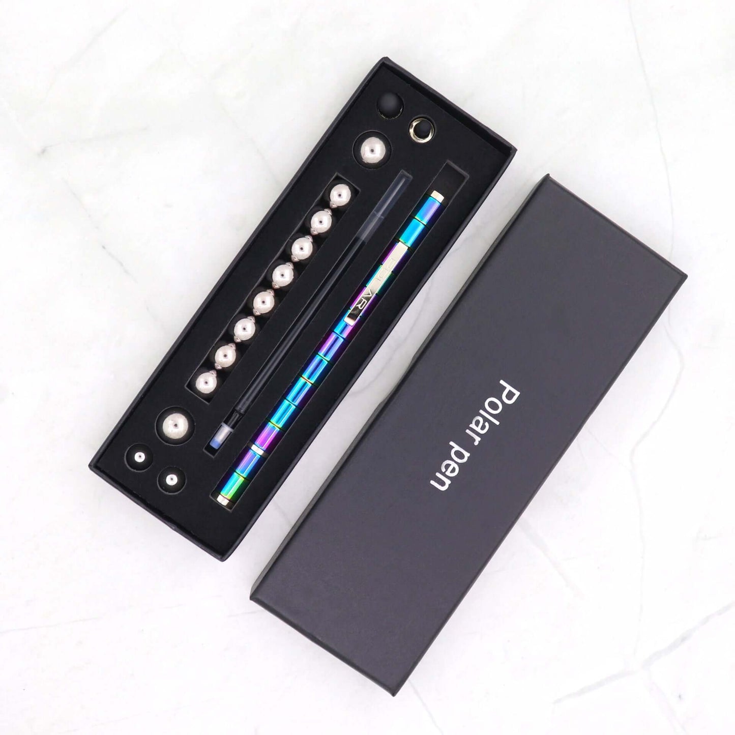Stress reducer gift box with magnetic pen and stylus