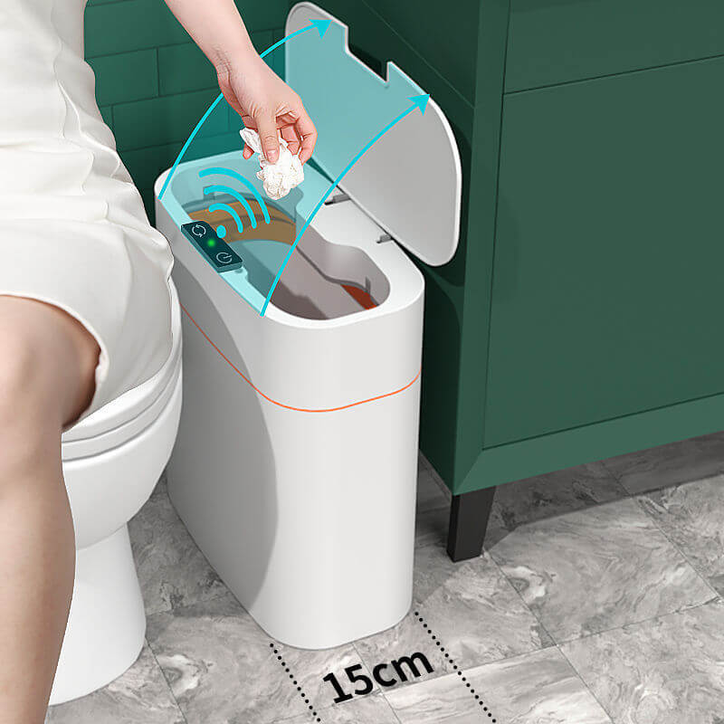 Smart Trash Can Automatic Induction Lid Compact Design