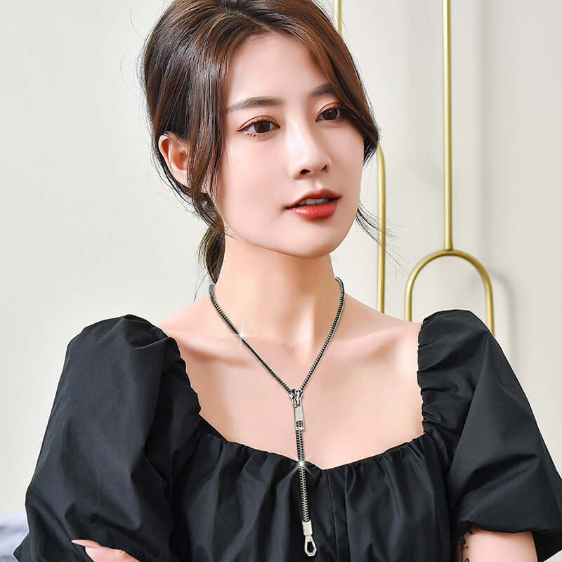 Personalized Hip Hop One Style For Dual Zipper Necklace