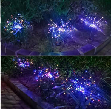 Solar Fireworks Lights Christmas Outdoor Decoration