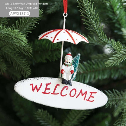 Christmas Hot Air Balloon Pendant Decorations Tree Hangings