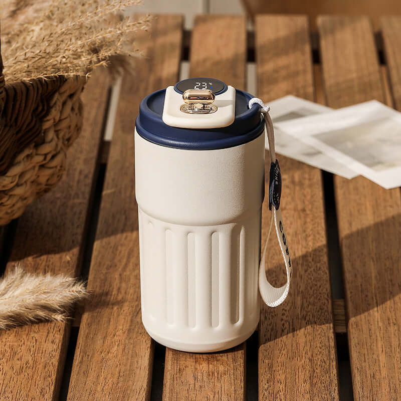 Smart Digital Thermal Bottle Portable Coffee Mug 