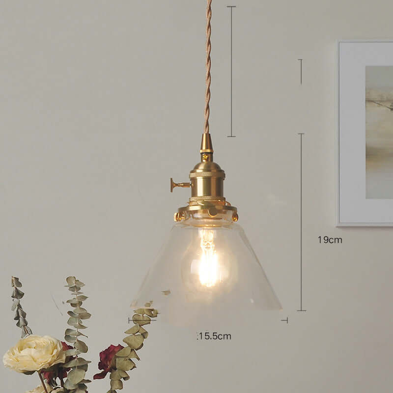 Cafe Brass Glass Chandelier Elegant Lighting Fixture