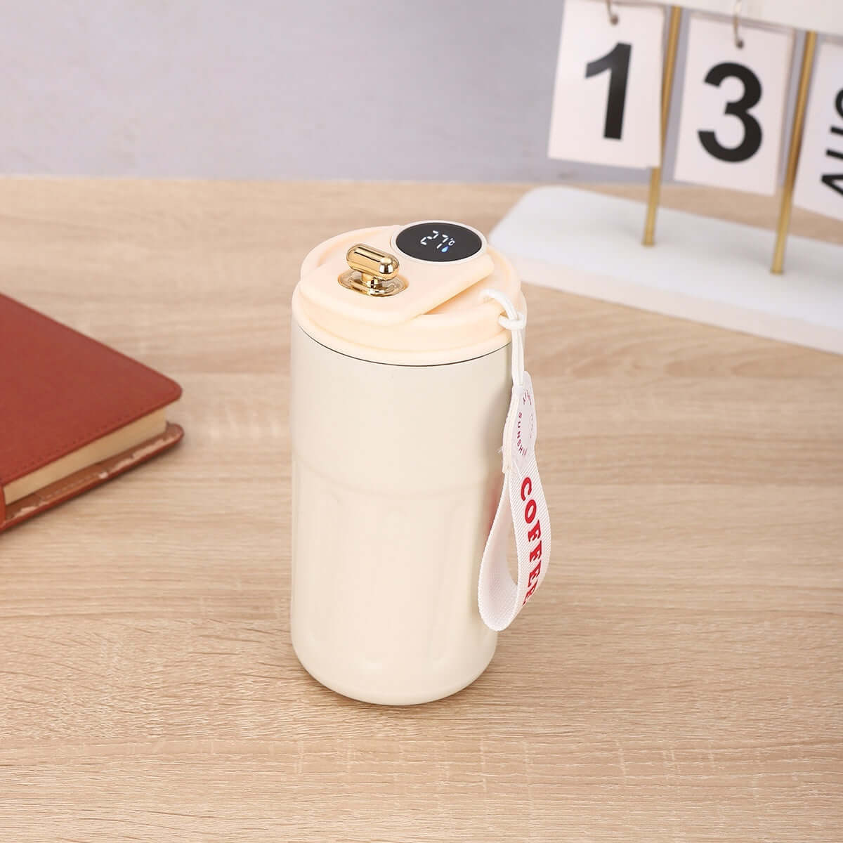 Smart Digital Thermal Bottle Portable Coffee Mug 
