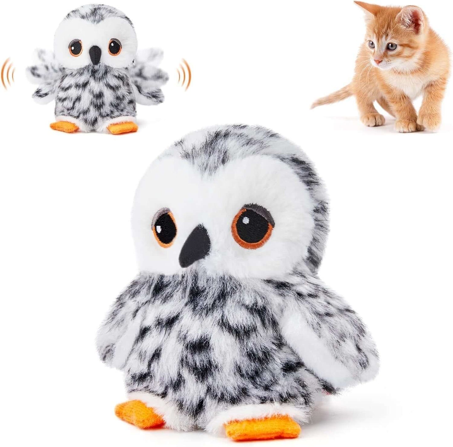 Cat Toy USB Rechargeable Electronic Pet Toys Flapping Bird