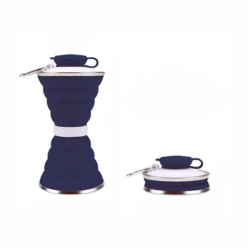 500ML Foldable Silicone Water Bottle for Travel & Sports