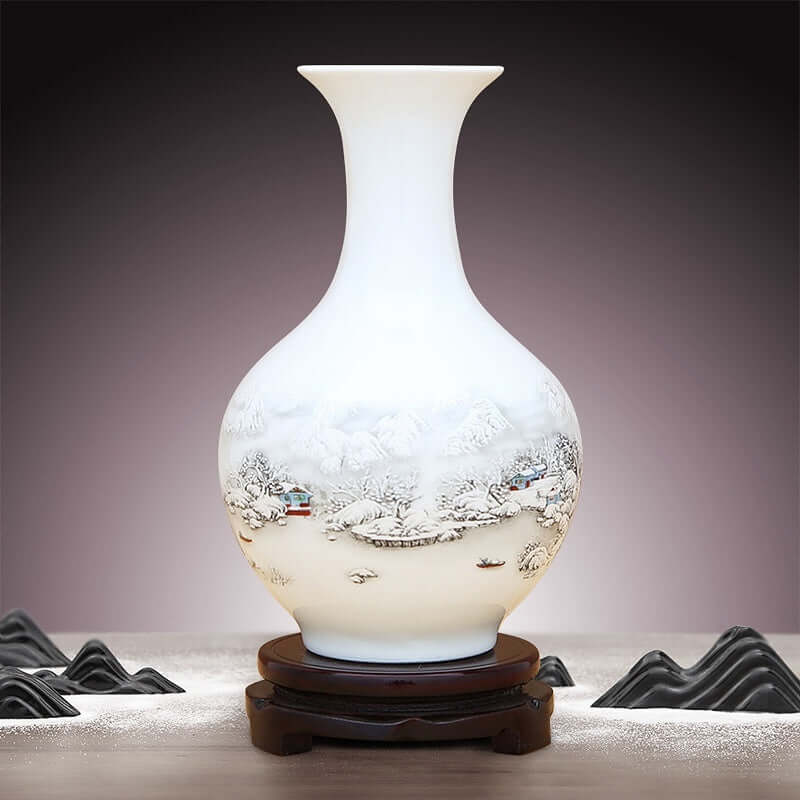 Jingdezhen Ceramics Neo Chinese Style Vase Ornaments