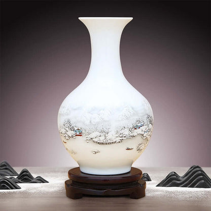 Jingdezhen Ceramics Neo Chinese Style Vase Ornaments