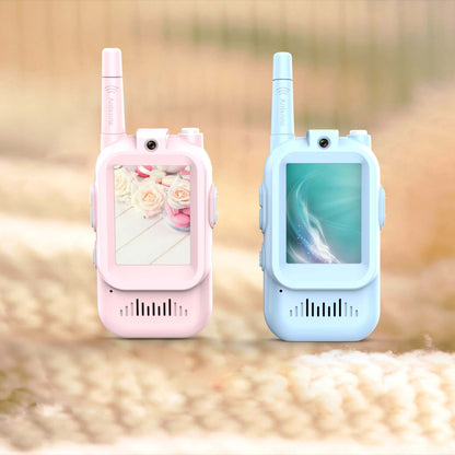 Walkie Talkies Mini Video Wireless For Kids Handheld 2 Pack 