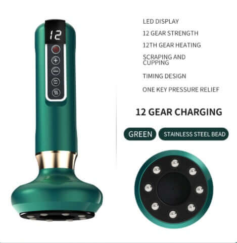 Electric Cupping Device with heating and massage functions