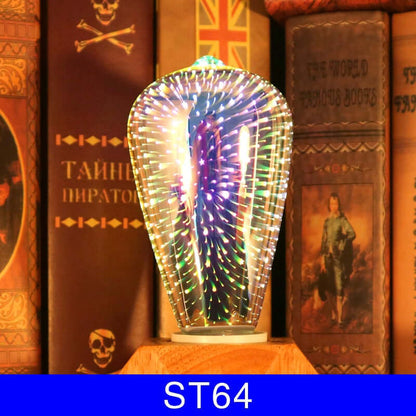 Christmas Lights Home Decorations 3D Fireworks Bulb 