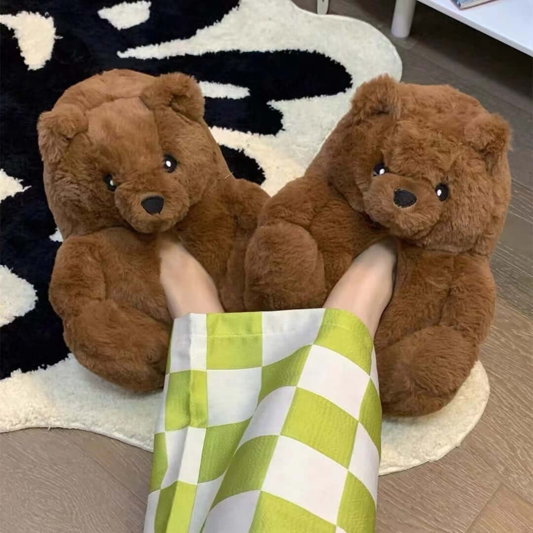 Indoor Cartoon Extra Thick Non-slip Animal Cotton Slippers