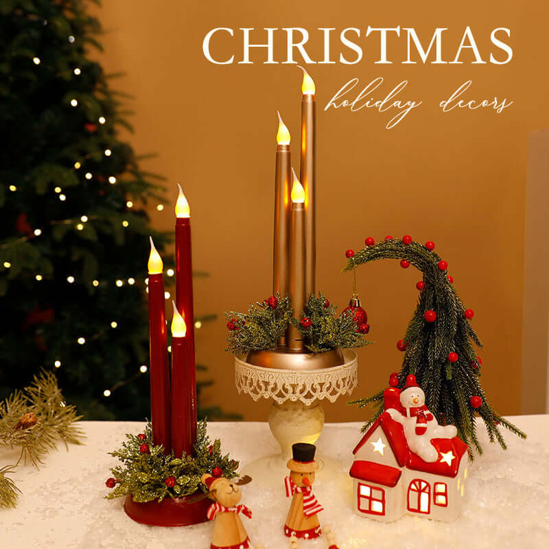 LED Electronic Candle Christmas Decorations