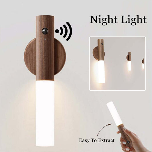 LED Motion Sensor Night Light Wireless USB Rechargeable Lamp