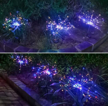 Solar Fireworks Lights Christmas Outdoor Decoration