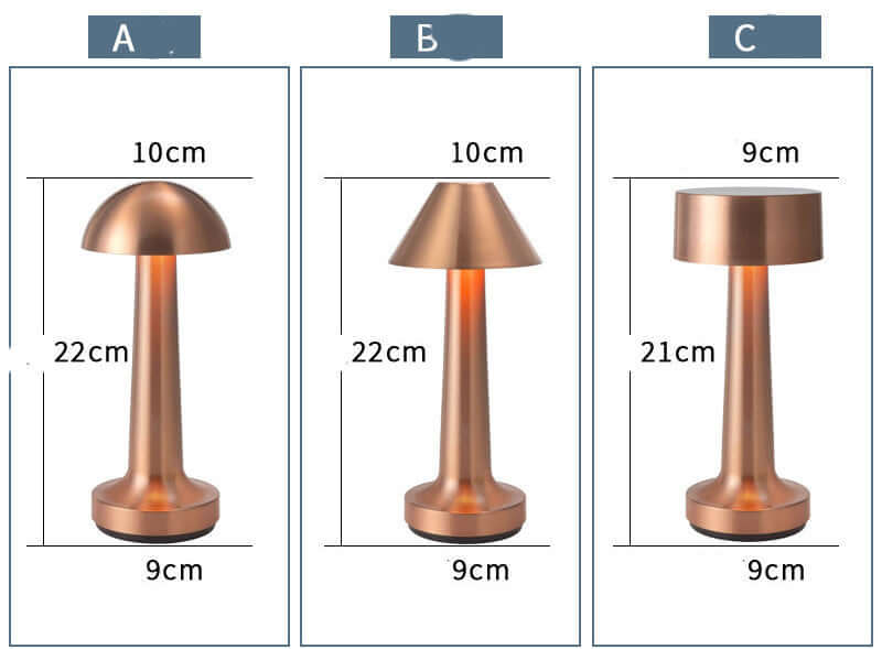 Contemporary bedside lamp with adjustable light modes