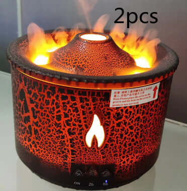 Volcano Flame Diffuser  Essential Oil Humidifier & LED