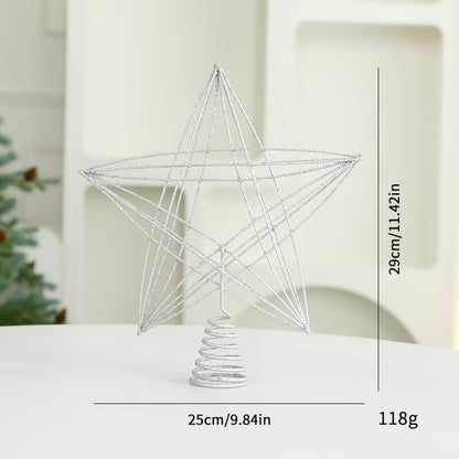 Eight Awn Star Champagne Christmas Decoration Ornaments