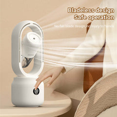 Summer Mist Electric Fan – USB Portable & Bladeless
